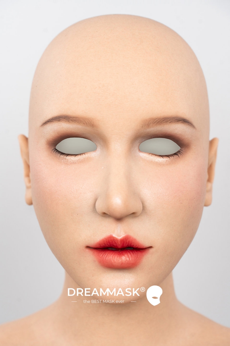 M32「Rosina ロージーナ」　普通版　授乳できるシリコン乳房　E+カップ　医療用シリコン素材製　高品質全頭マスク　アジア美人顔　ノーマルメイク/ビューティーメイク　超リアル　フィット感のすごいフィメールマスク　正規品保証　全国送料無料-4