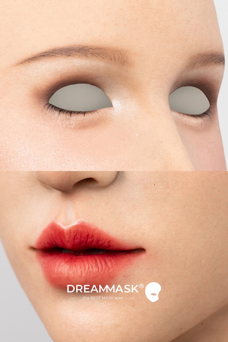 M32「Rosina ロージーナ」　普通版　授乳できるシリコン乳房　E+カップ　医療用シリコン素材製　高品質全頭マスク　アジア美人顔　ノーマルメイク/ビューティーメイク　超リアル　フィット感のすごいフィメールマスク　正規品保証　全国送料無料-6