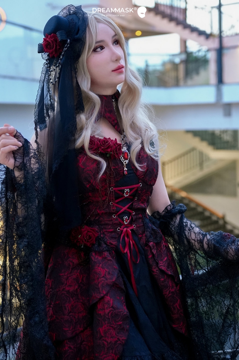 M32＋「RRosina ロージーナ」　PLUS＋版　アジア美人顔　授乳できるシリコンおっぱい　E+カップ相当　高品質医療用シリコン素材製　眉毛植毛　ノーマルメイク/ビューティーメイク　超リアル　フィット感のすごいフィメールマスク　正規品保証　全国送料無料-2