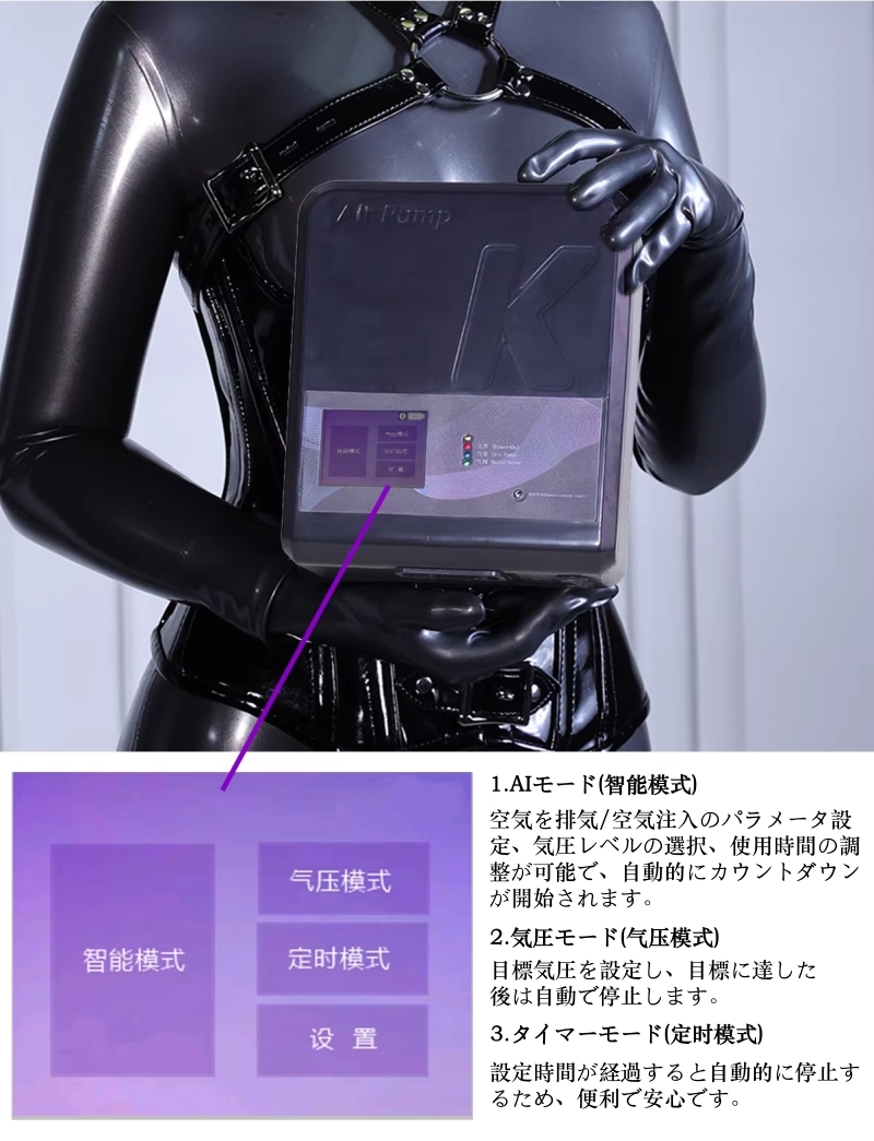 緊縛ってやはり究極のコミュニケーションツール♪　ラテックス　バキューム寝袋　ネックエントリー　リモコン付き電動エアーポンプセット　リモコン遠隔操作＆一人使用可能-13